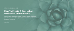 Urban Nature Oasis Website Design