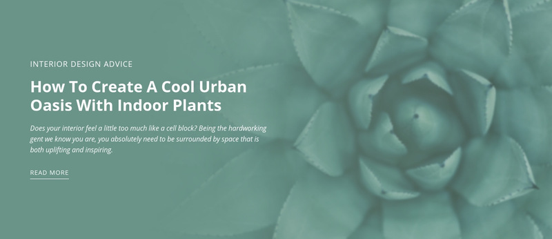 Urban nature oasis Wix Template Alternative