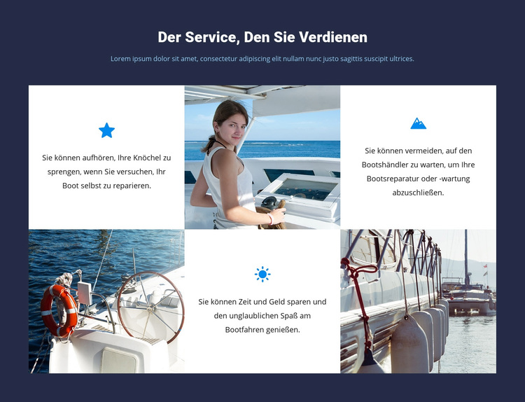 Service verdient WordPress-Theme