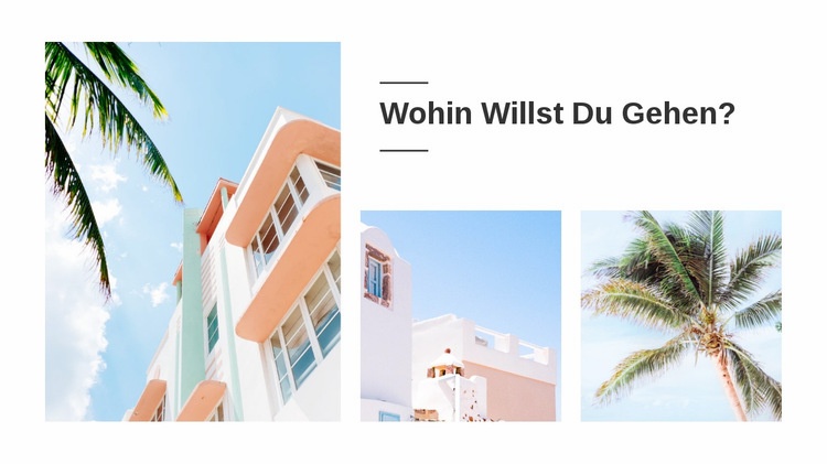 Reiseurlaub Website design