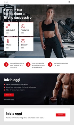 Comunità Di Allenamento Crossfit - Pagina Di Destinazione