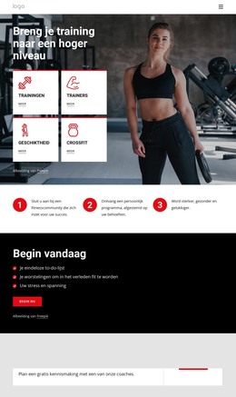 Crossfit Trainingsgemeenschap - Gratis HTML-Sjabloon