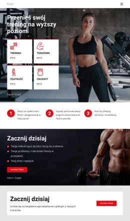 Społeczność Trenująca Crossfit Podstawowy Szablon CSS