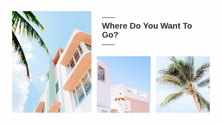 Travel vacations Website Design