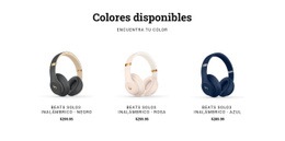 Auriculares En Diferentes Colores. Bienes Raíces