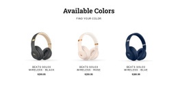 Headphones In Different Colors