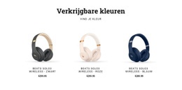 Koptelefoons In Verschillende Kleuren