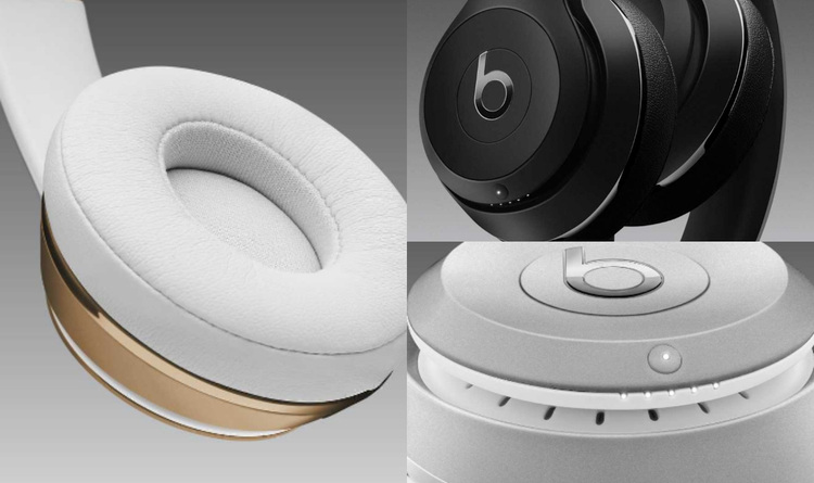 Laconic shapes in headphones Website Design