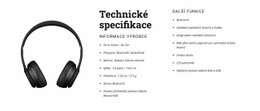 Technické Specifikace – Šablona Stránky HTML