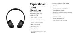 Especificaciones Técnicas - Página De Destino Personalizada