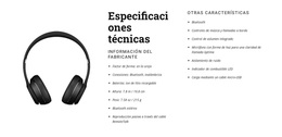 Especificaciones Técnicas - Tema De WordPress Listo Para Usar