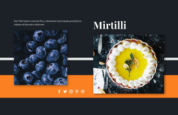Mirtilli Nei Dolci Modello HTML