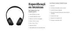 Especificações Técnicas - Página De Destino Personalizada
