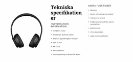 Tekniska Specifikationer