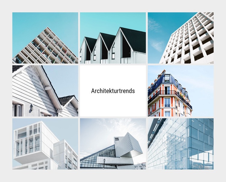 Architekturideen im Jahr 2020 Eine Seitenvorlage