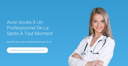 Conception De Site Prête À L'Emploi Pour Soins Médicaux Professionnels