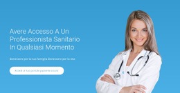 Design Del Sito Pronto All'Uso Per Assistenza Medica Professionale