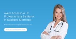 Assistenza Medica Professionale - Modello Di Mockup Del Sito Web