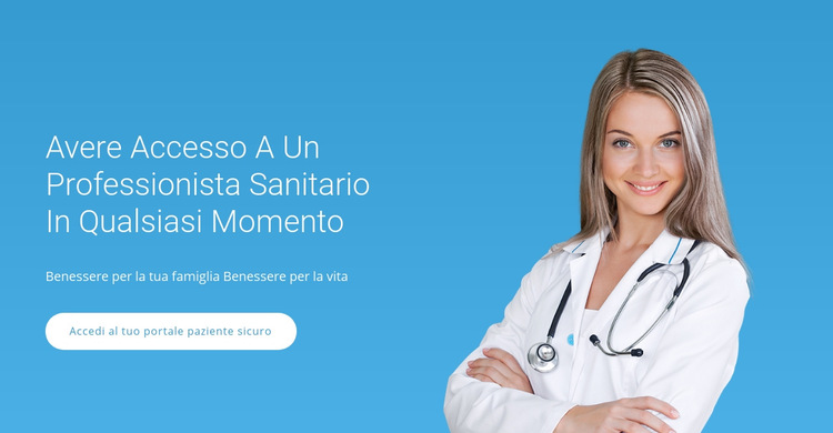 Assistenza medica professionale Modello di sito Web