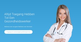 Professionele Medische Zorg Html5 Responsieve Sjabloon