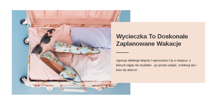 Planowane wakacje Motyw WordPress