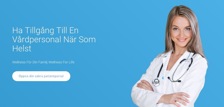 Professionell medicinsk vård CSS -mall