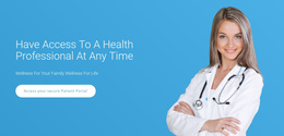 Responsive Web Template For Professional Medical Care
