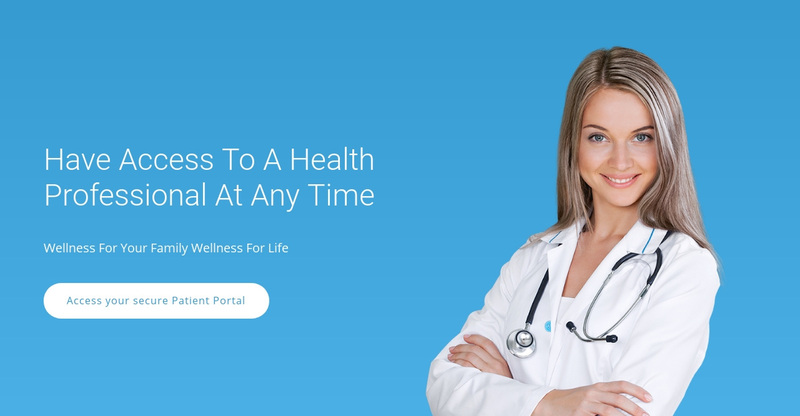 Professional Medical Care Web Page Design
