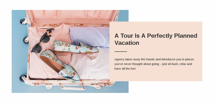 Planned Vacation Website Builder Templates
