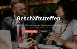 Geschäftstreffen – Benutzerfreundliche Einseitenvorlage