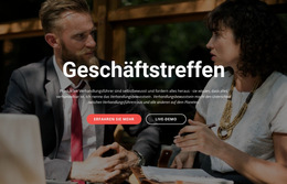 Geschäftstreffen – Fertiges Website-Design