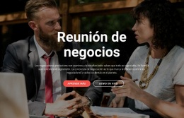 Reunión De Negocios Diseño De Sitios Web