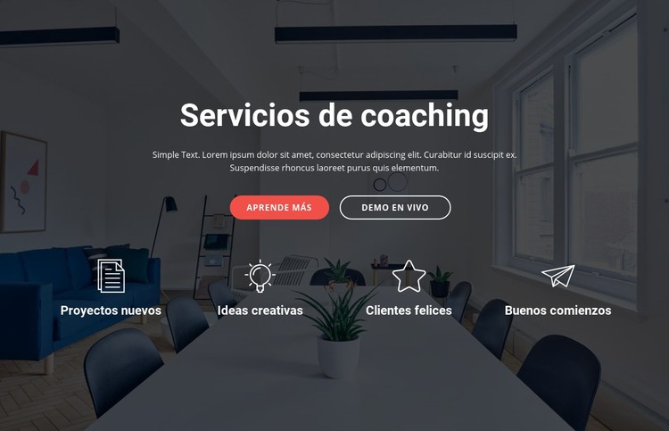 Servicios de coaching y consultoría Plantilla CSS