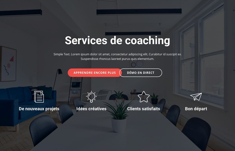 Services de coaching et de conseil Conception de site Web