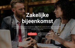 Zakelijke Bijeenkomst CSS-Websitesjabloon