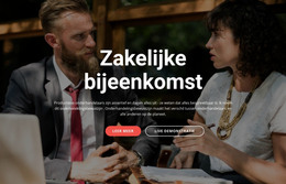 Zakelijke Bijeenkomst - Responsieve HTML5-Sjabloon