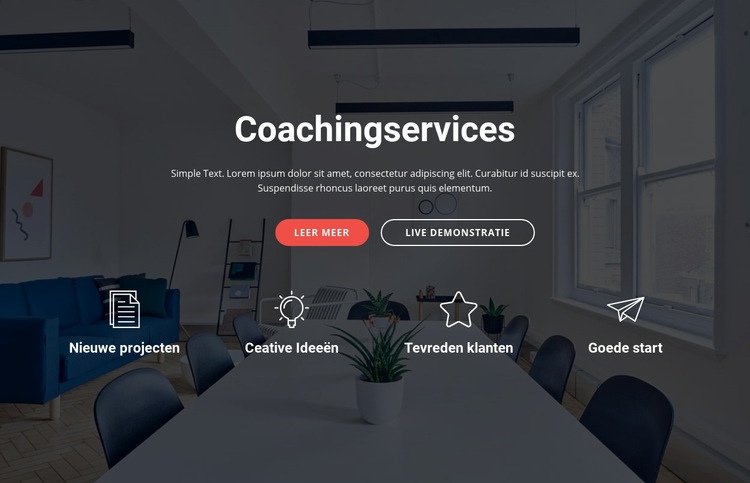 Coachings- en adviesdiensten Html Website Builder