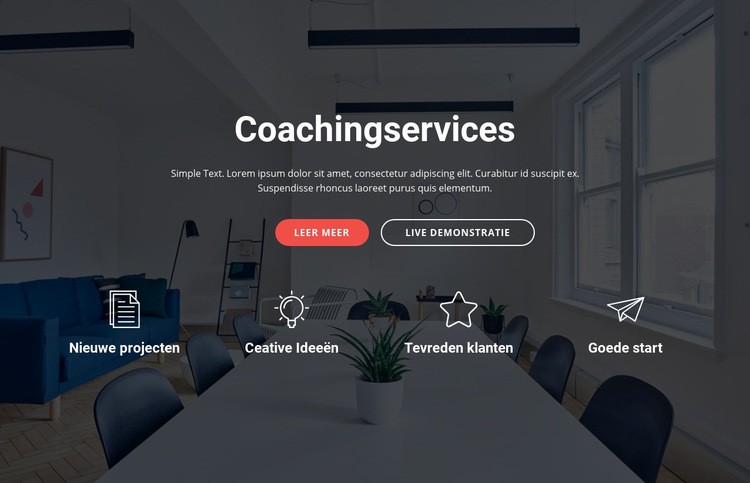 Coachings- en adviesdiensten Website ontwerp