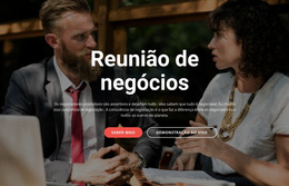 Reunião De Negócios - Tema WordPress Moderno