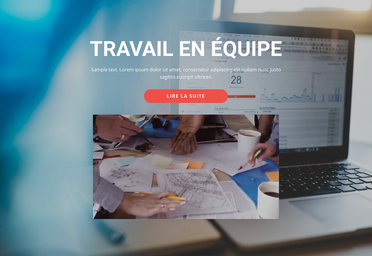 Travaillez ensemble à merveille Modèle HTML