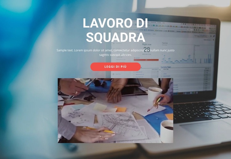 Lavorare insieme magnificamente Progettazione di siti web