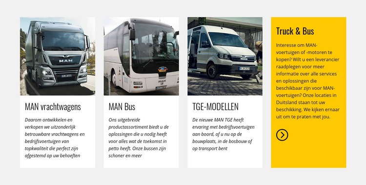 Autologistiek en transport Website Builder-sjablonen