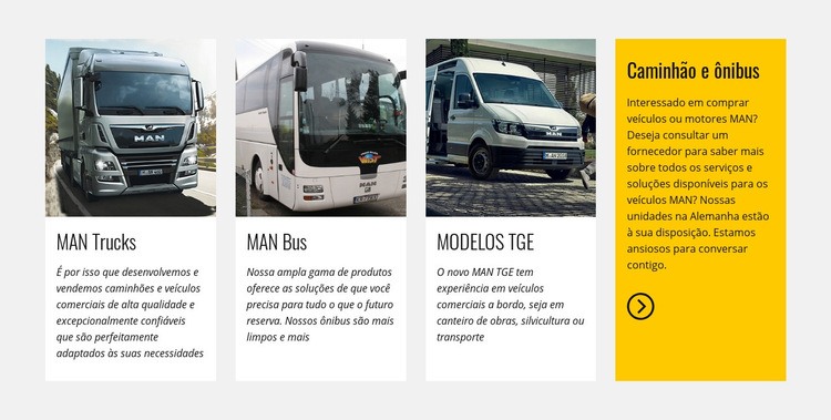 Logística e transporte de automóveis Modelo HTML5