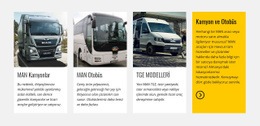 Araç Lojistiği Ve Taşımacılığı Için Ücretsiz Web Tasarımı