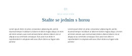 Text O Hoře – Šablona Moderního Webu