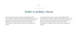 Text O Hoře – Šablona Prémiového Webu Pro Firmy
