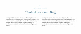 Text Über Berg – Kostenloses Joomla-Website-Template