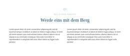 Text Über Berg - Premium-Website-Vorlage Für Unternehmen