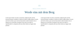Text Über Berg – Responsives WordPress-Theme