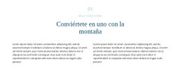Un Diseño De Sitio Web Exclusivo Para Texto Sobre Montaña